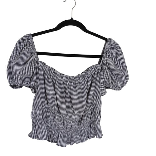 Gingham puff sleeve - gingham,