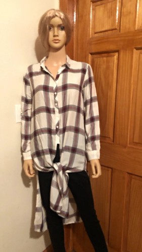 Mng women red - women's, plaid