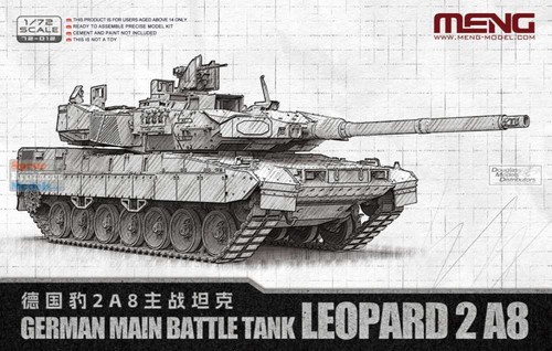 Mng72012 meng leopard 2a8 - mng72012, 1:72